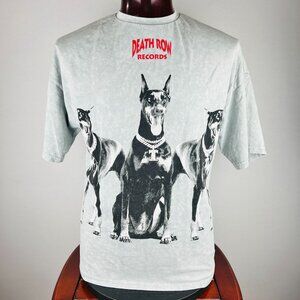 Death Row Record Doberman Pinscher Dog Large T-Shirt Shirt